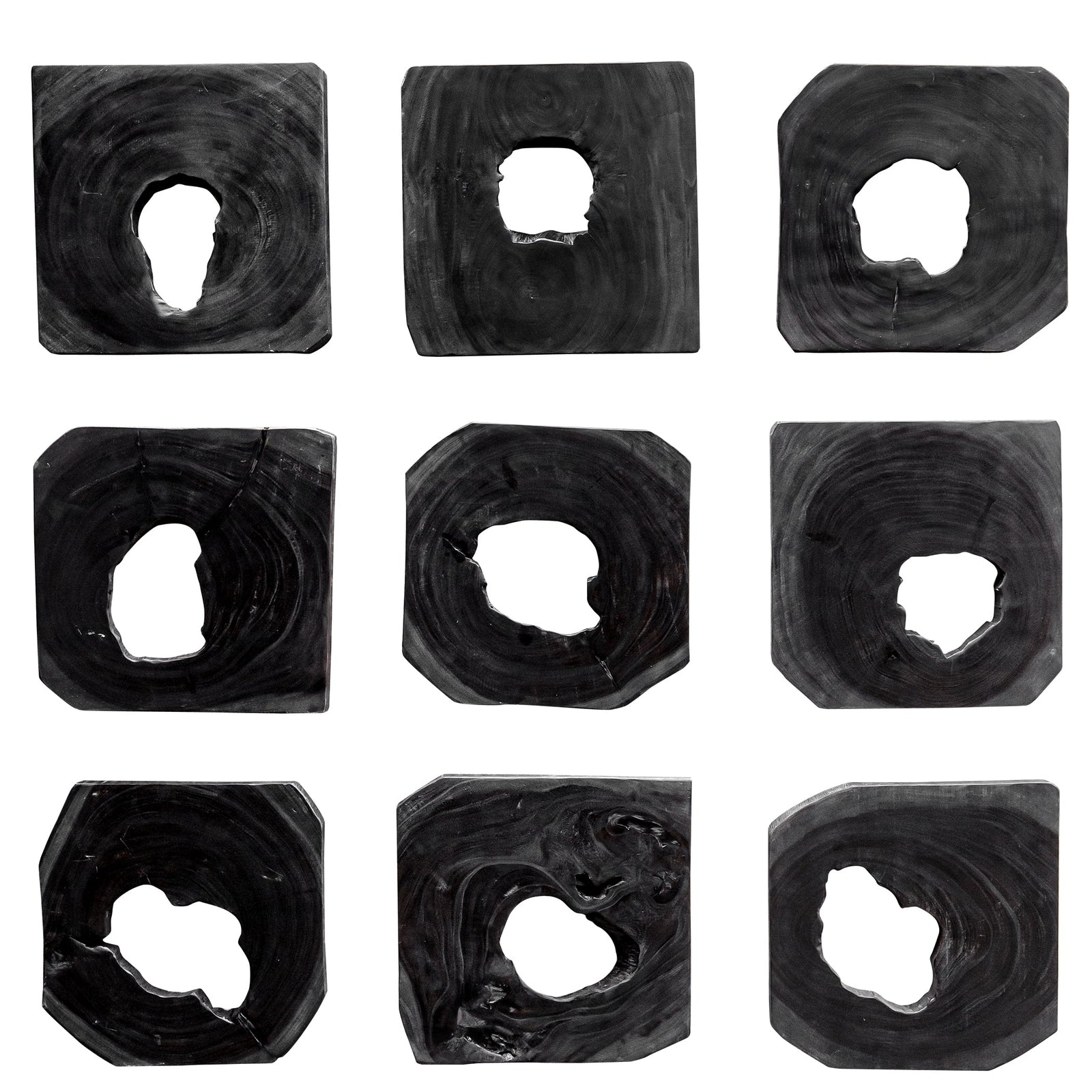 Uttermost Bahati Wood Wall Art - Set of 9