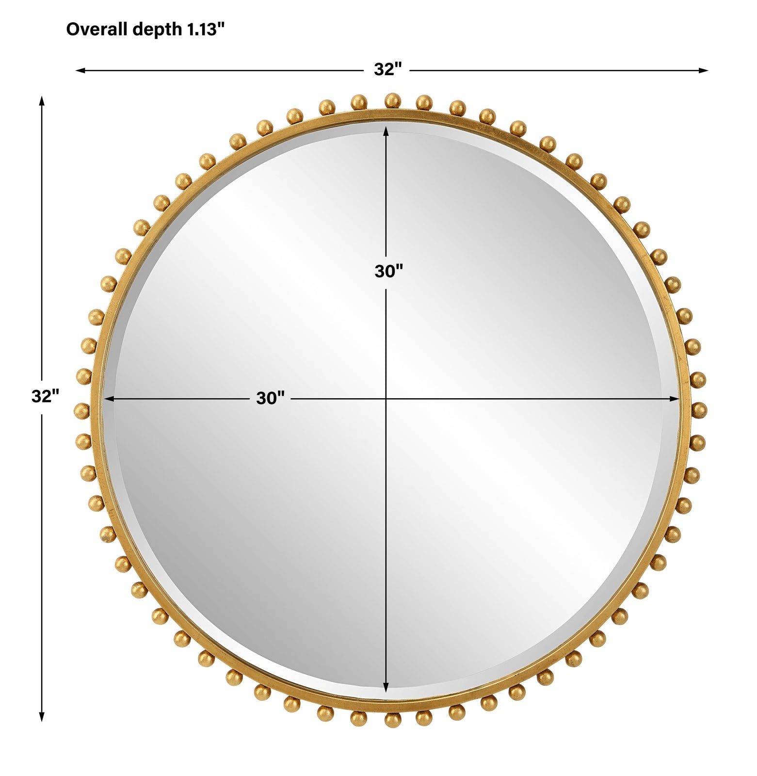 Uttermost Taza Round Mirror