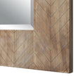 Modern Accents Wood Chevron Frame Mirror