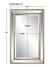 Modern Accents Elegant Beveled Mirror