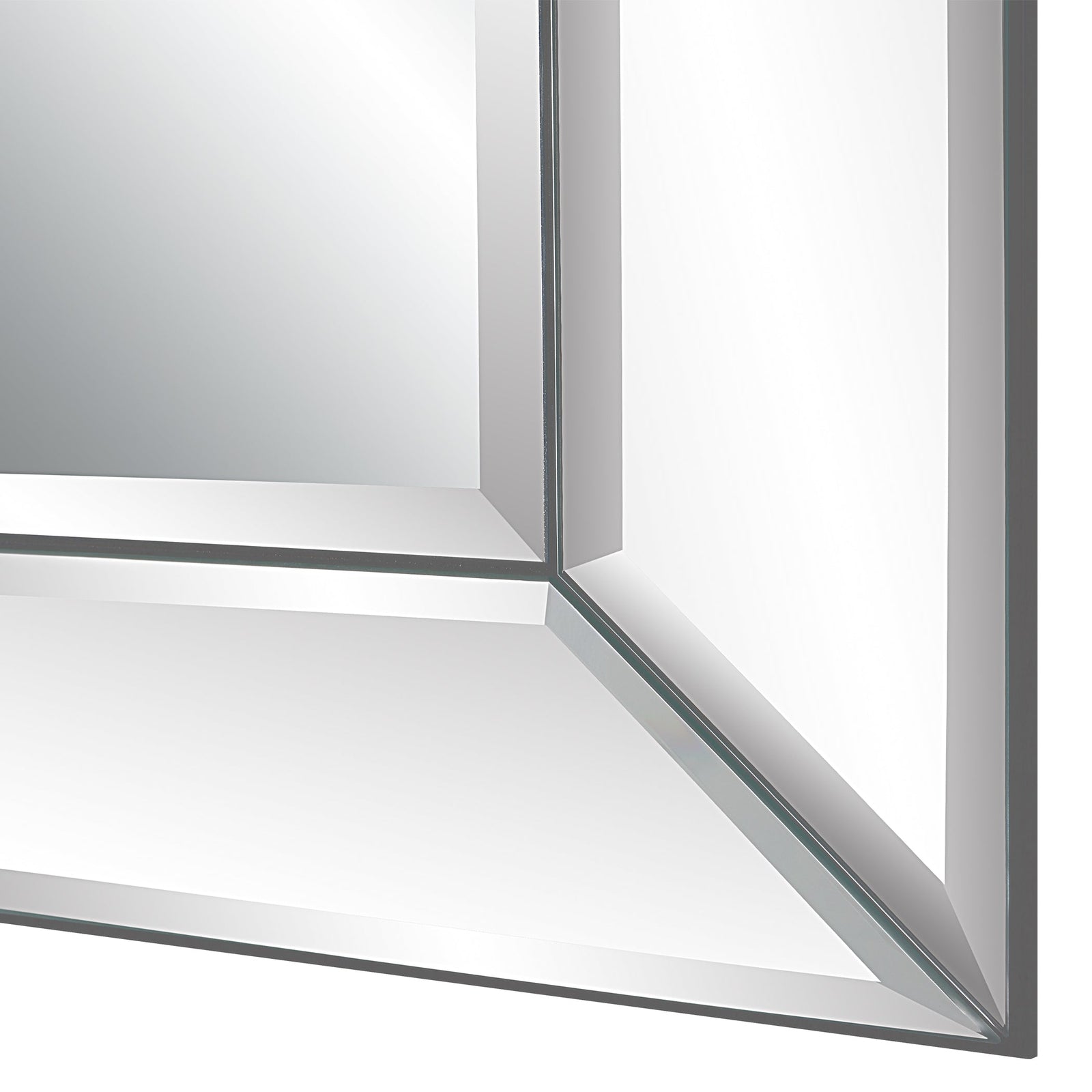 Modern Accents Elegant Frameless Beveled Mirror