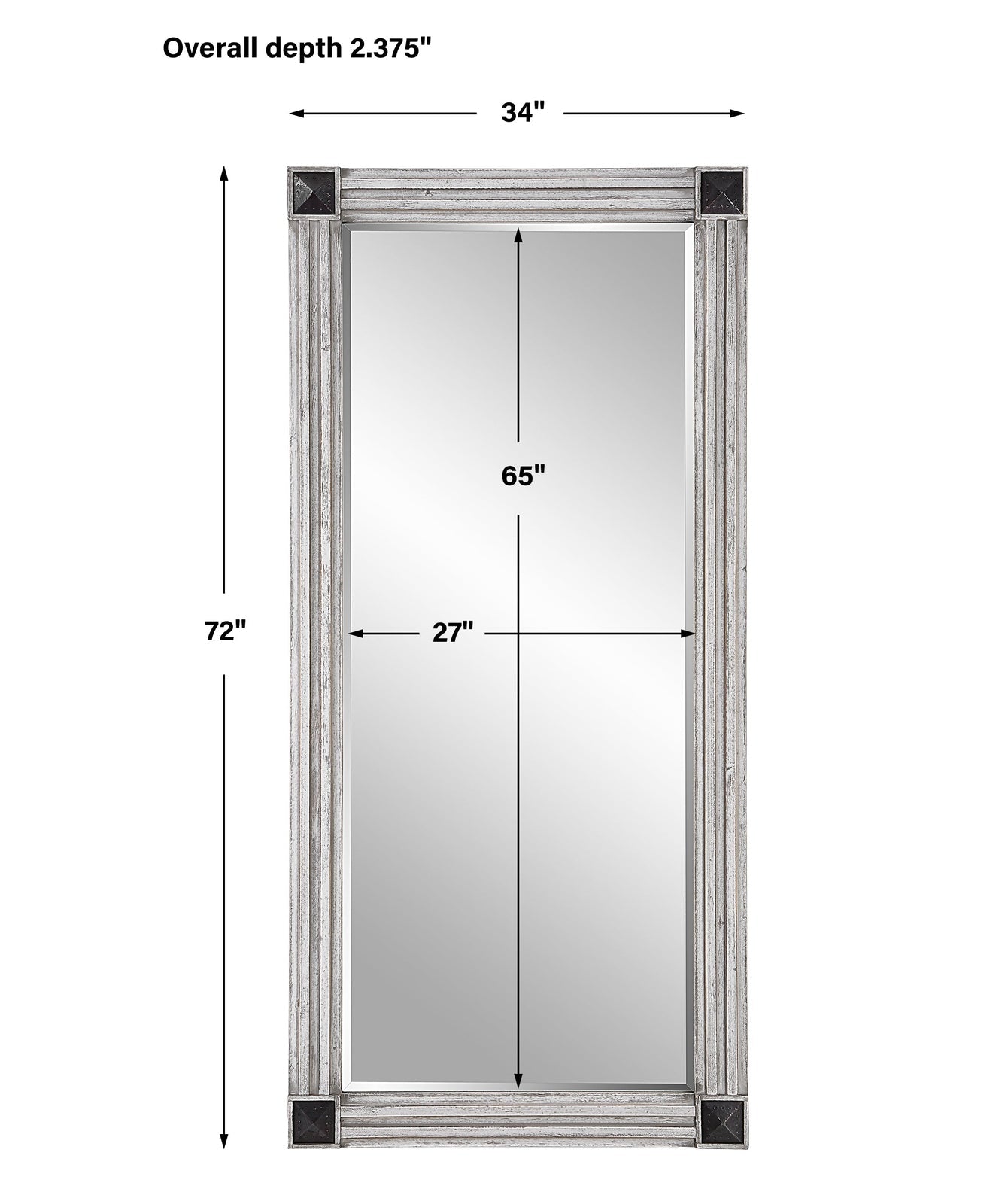 Uttermost Manor Distressed Oversized Mirror Clearance