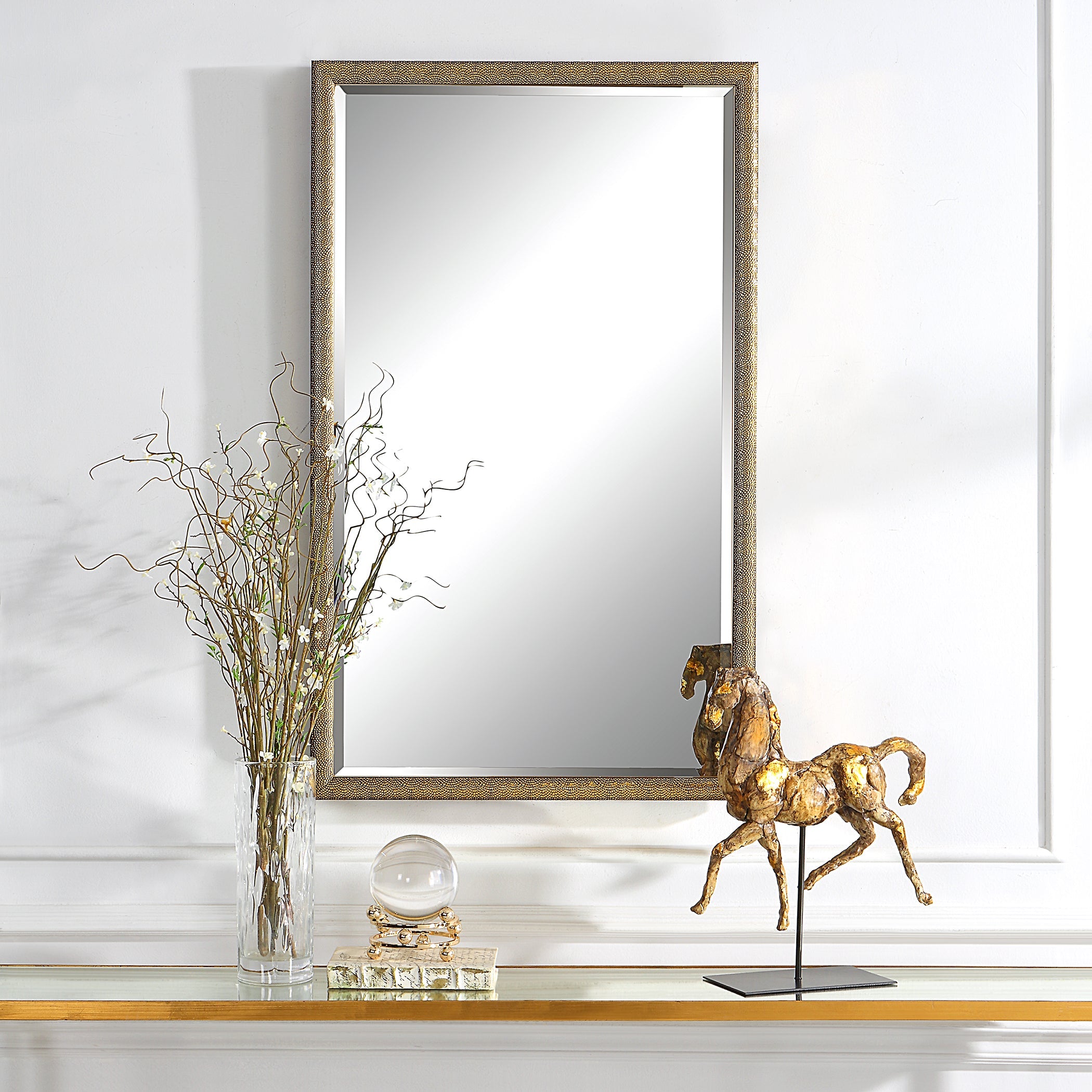 Modern Accents Textured Mirror