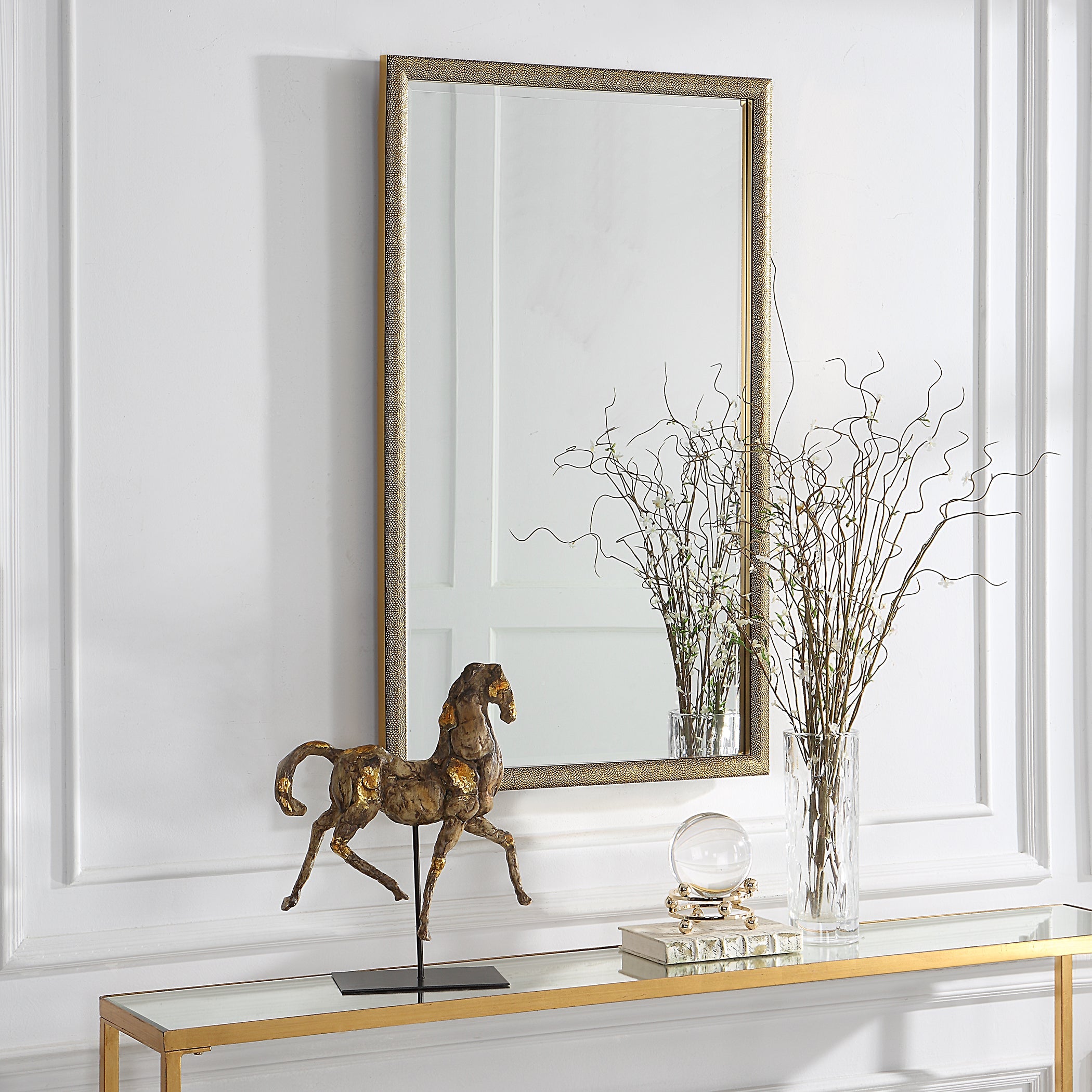 Modern Accents Textured Mirror