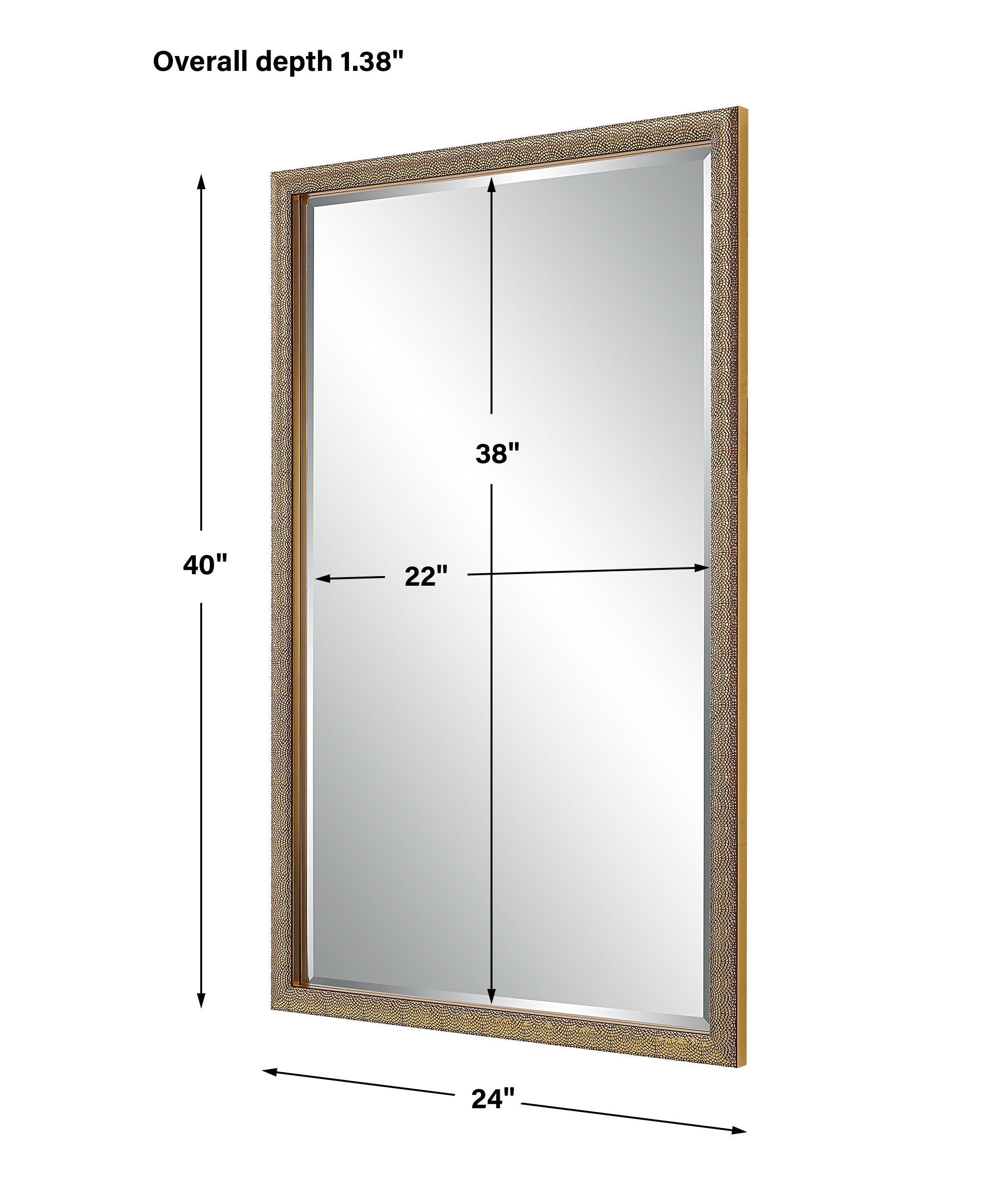 Modern Accents Textured Mirror
