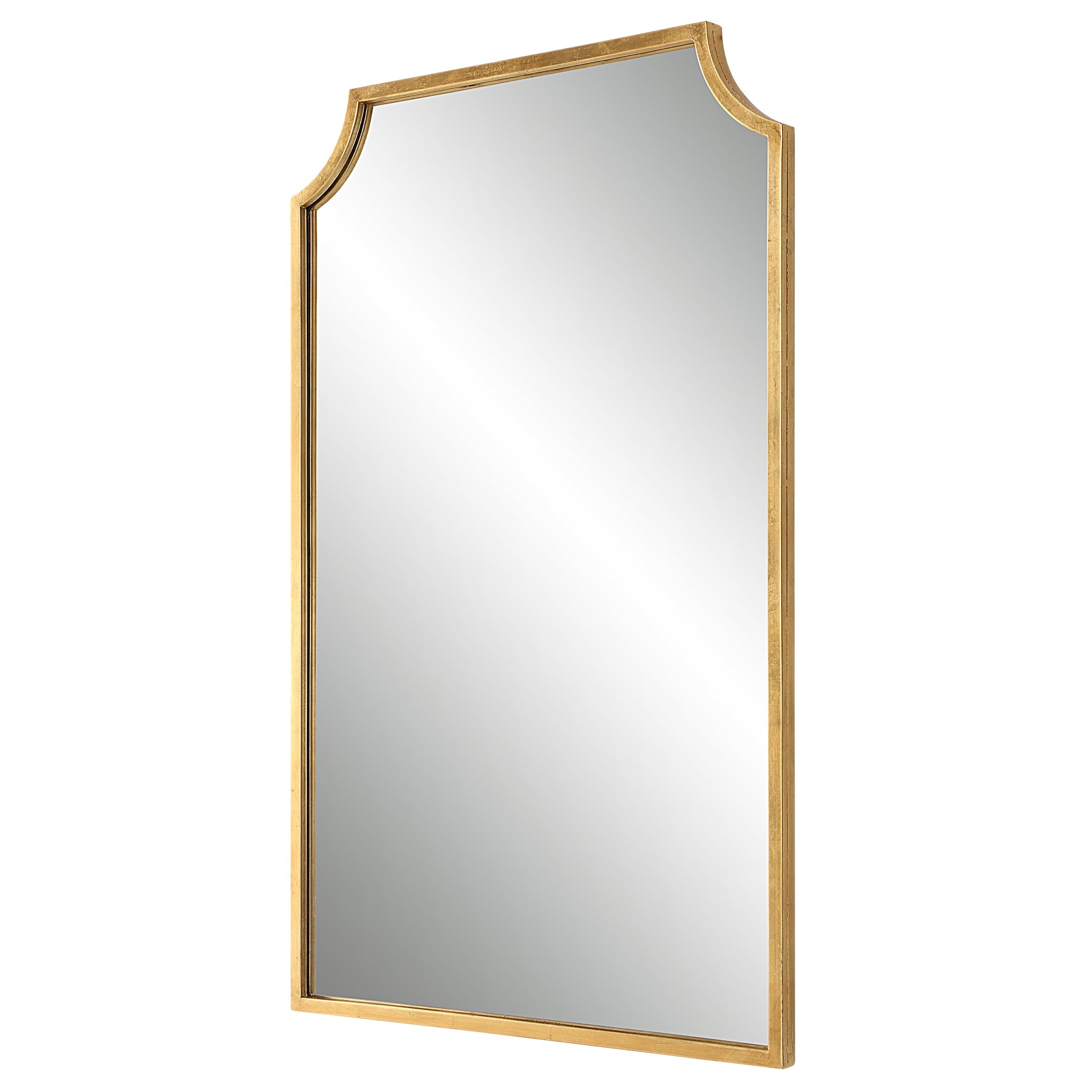 Modern Accents Curved Metal Frame Mirror