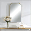Modern Accents Curved Metal Frame Mirror