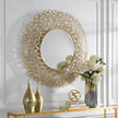 Uttermost Swirl Round Gold Mirror Clearance