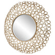 Uttermost Swirl Round Gold Mirror Clearance