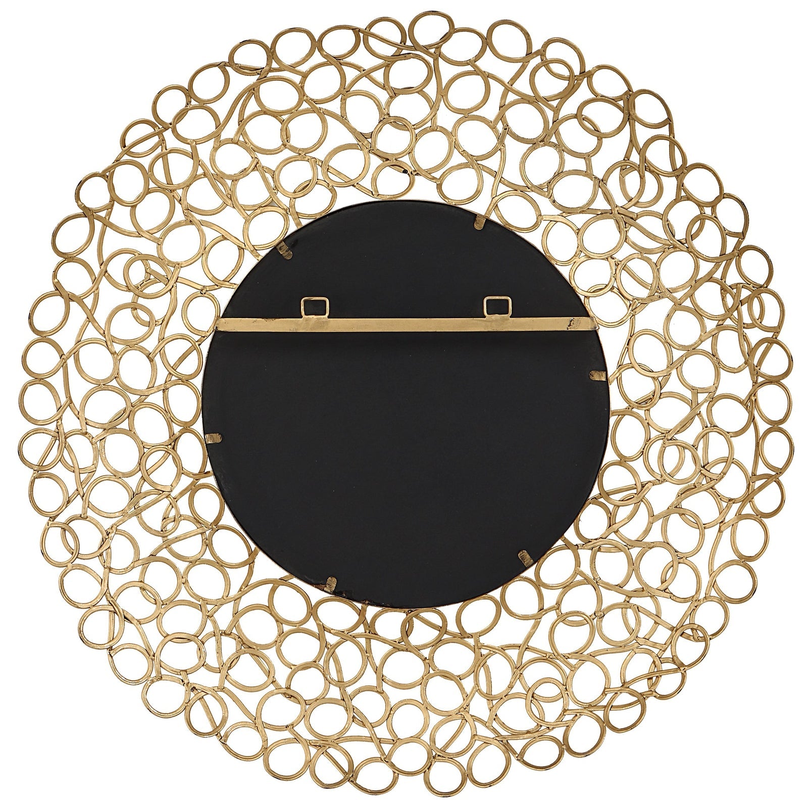 Uttermost Swirl Round Gold Mirror Clearance
