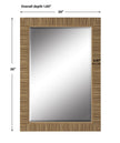 Modern Accents Rattan Frame Mirror