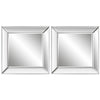 Modern Accents Elegant Frameless Mirror - Set of 2