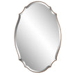 Modern Accents Shaped Beveled Rounded Edged Frame Mirror