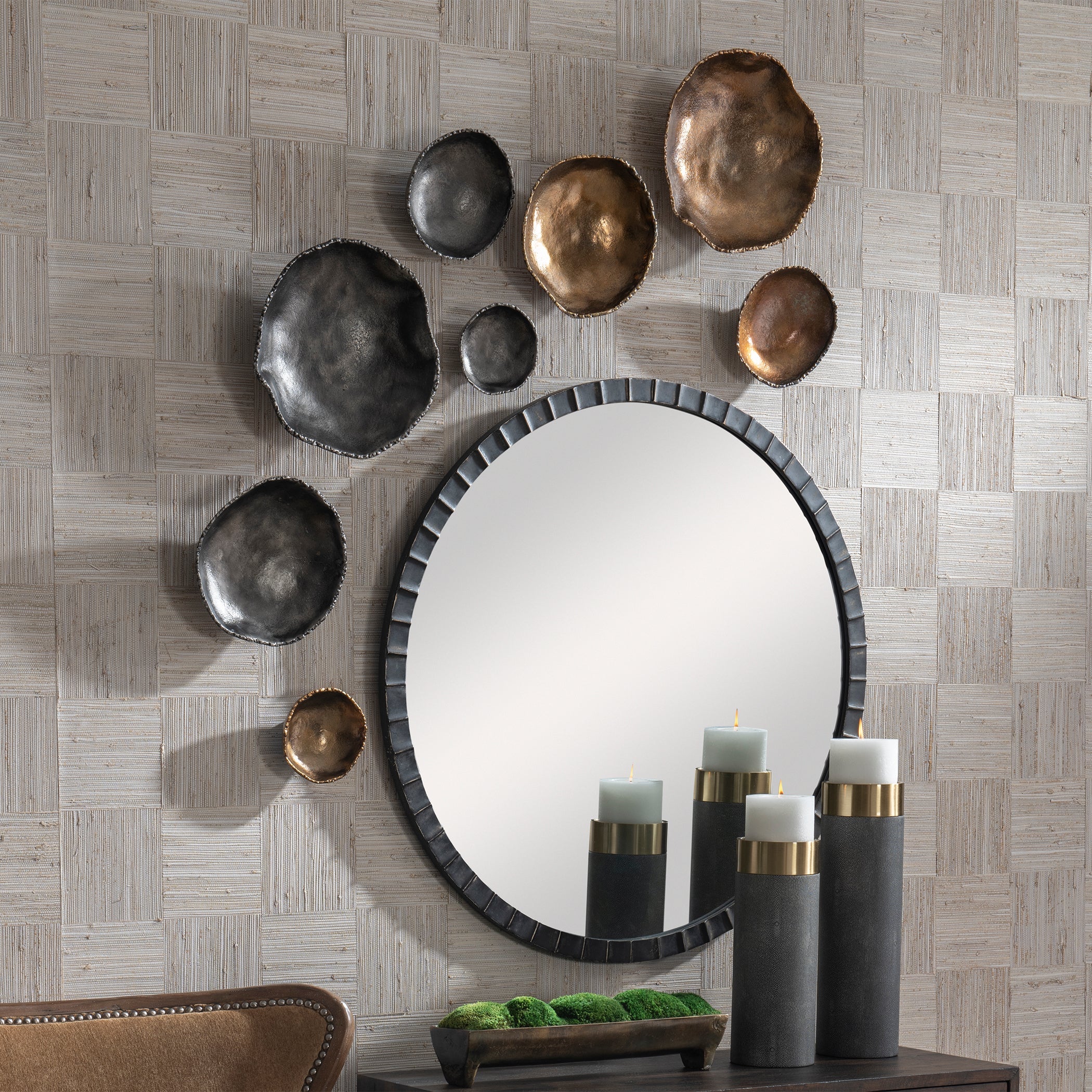 Uttermost Lucky Coins Nickel Wall Decor - Set of 4