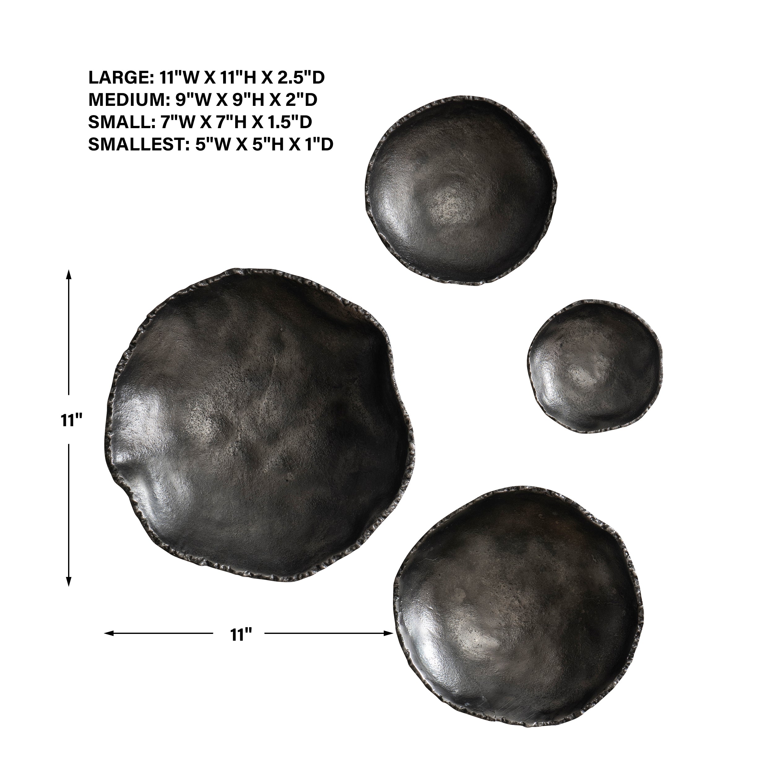 Uttermost Lucky Coins Nickel Wall Decor - Set of 4
