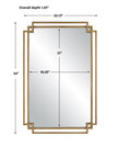 Modern Accents Overlapping Metal Frame Mirror