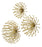 Uttermost Aga Gold Metal Wall Decor - Set of 3