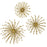 Uttermost Aga Gold Metal Wall Decor - Set of 3