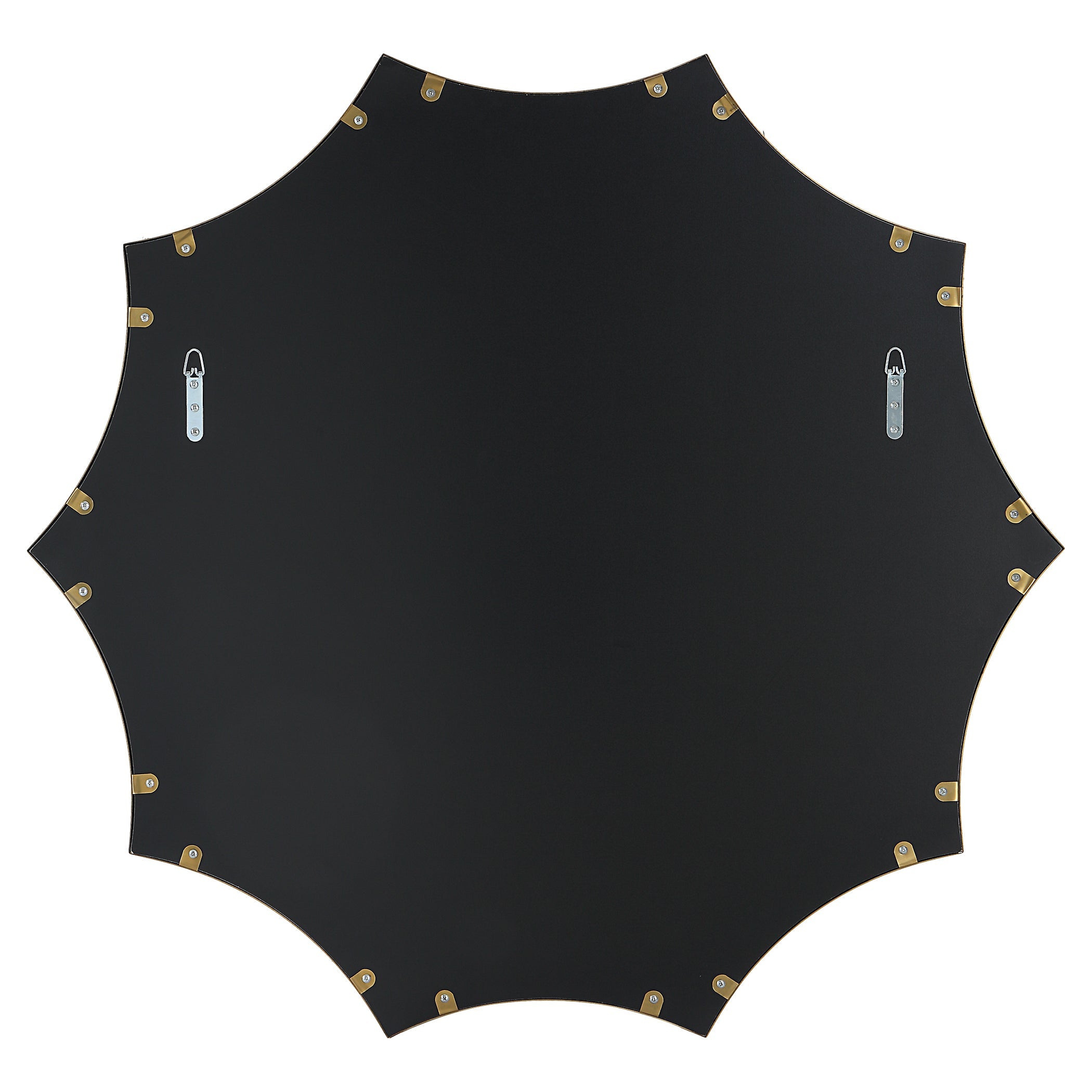 Uttermost Flare Brushed Brass Round Mirror Clearance