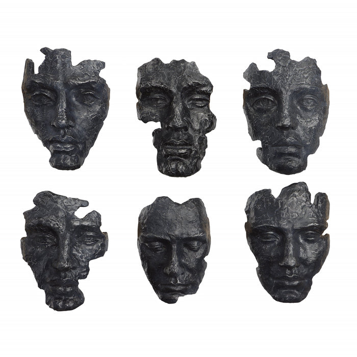 Uttermost Self-Portrait Metallic Wall Decor - Set of 6