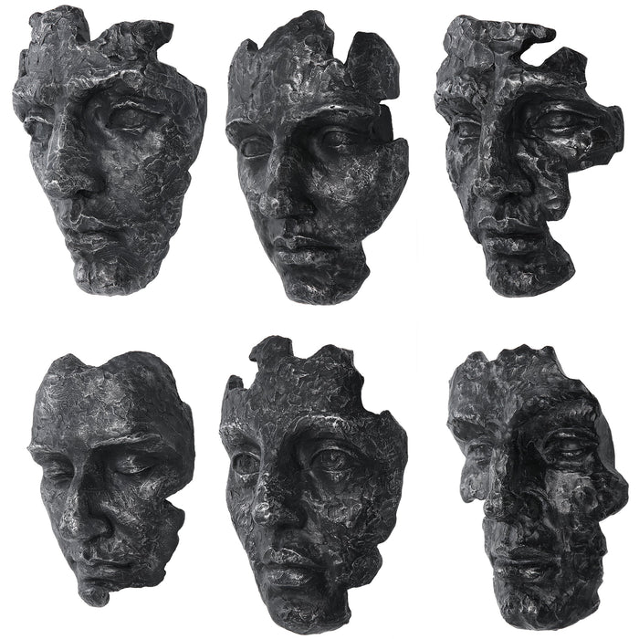 Uttermost Self-Portrait Metallic Wall Decor - Set of 6