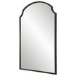 Modern Accents Scalloped Corners Metal Frame Mirror