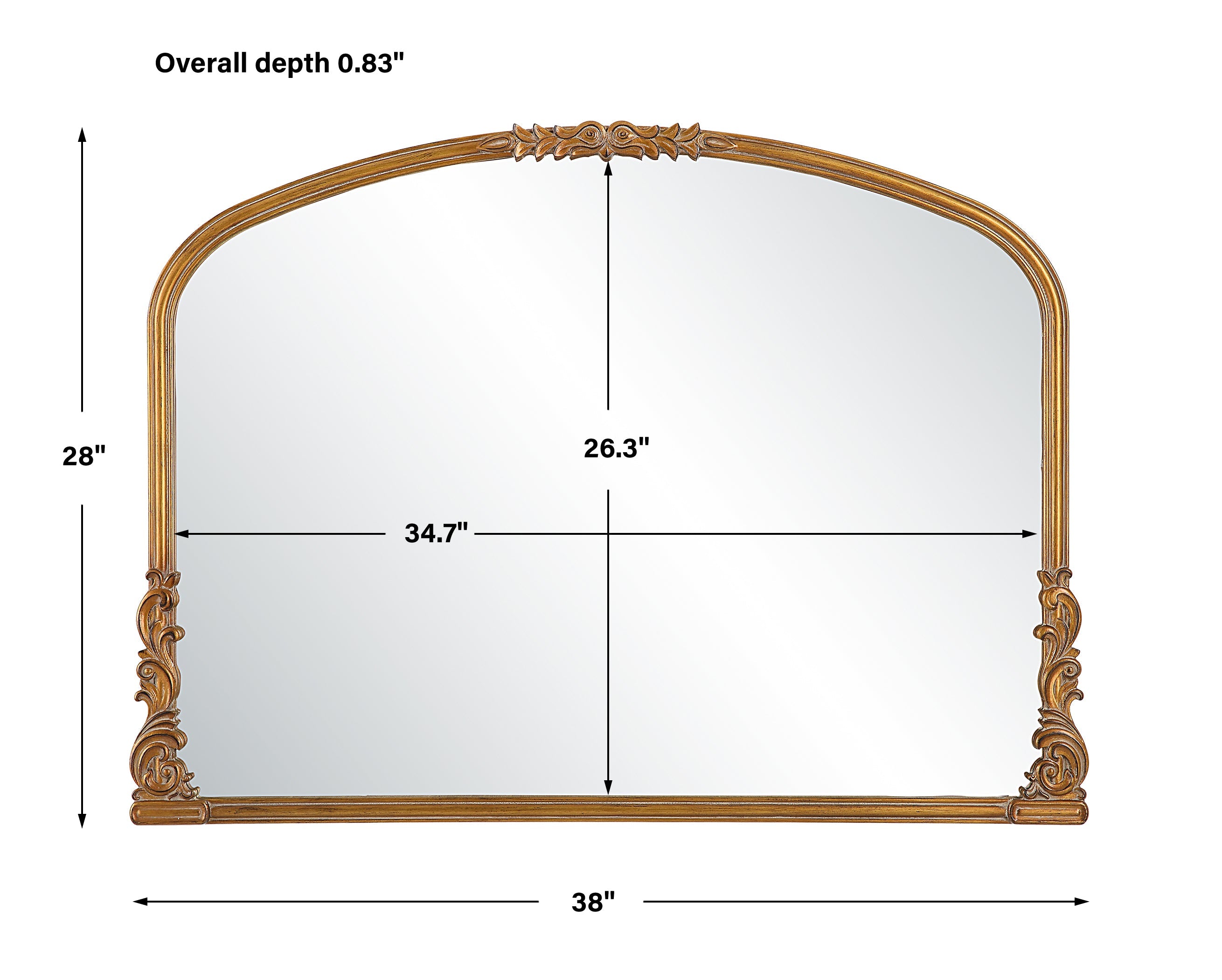 Modern Accents Baroque Style Mirror