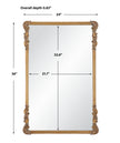 Modern Accents Antique Gold Beautiful Frame Mirror