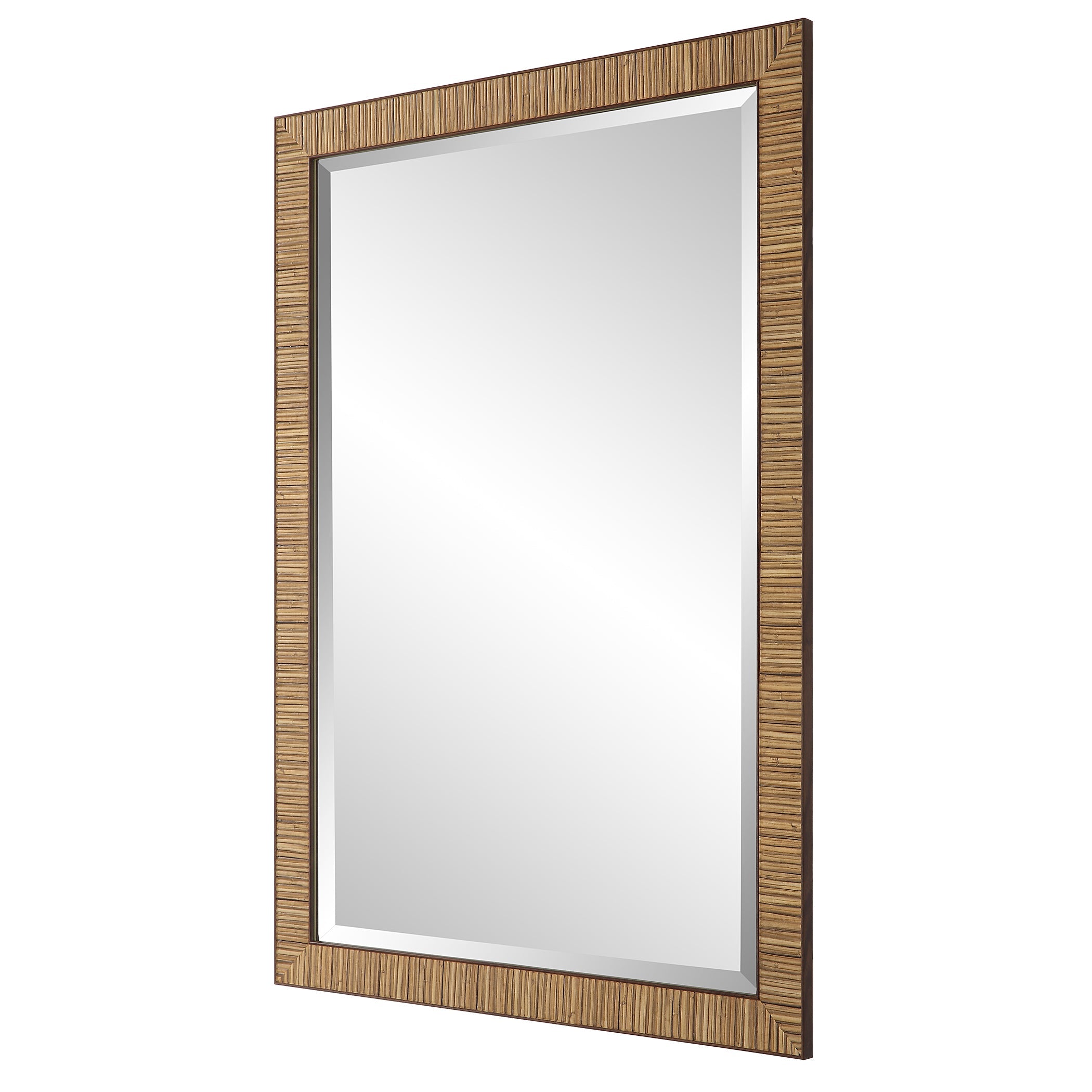 Modern Accents Coastal Decor Rattan Frame Mirror