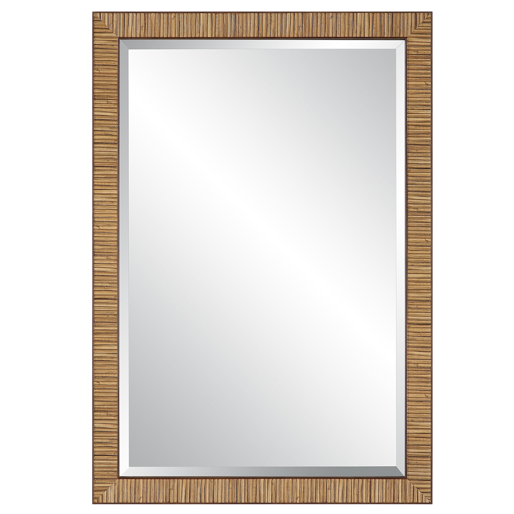 Modern Accents Coastal Decor Rattan Frame Mirror