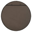 Uttermost Bonded Round Black Mirror