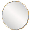 Uttermost Aneta Large Gold Round Mirror