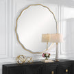 Uttermost Aneta Large Gold Round Mirror
