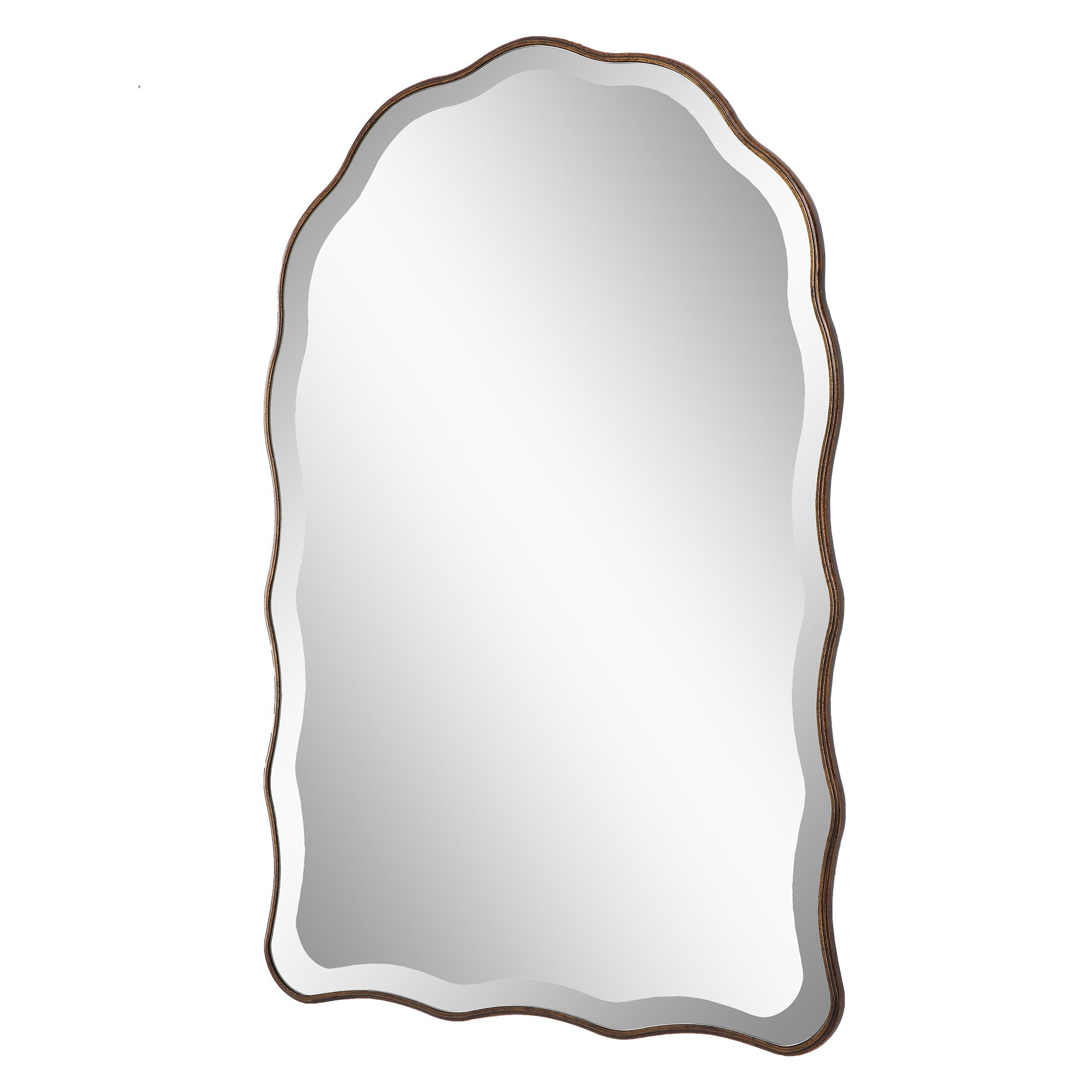 Modern Accents Scalloped Edges Mirror