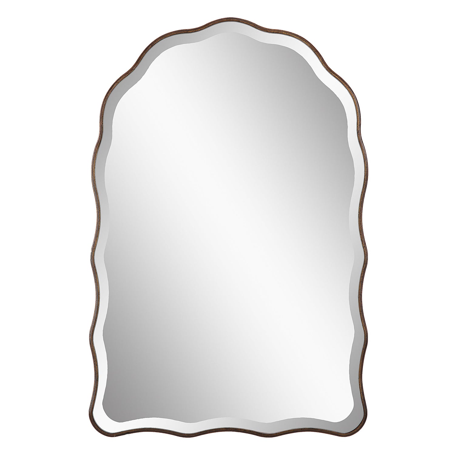 Modern Accents Scalloped Edges Mirror