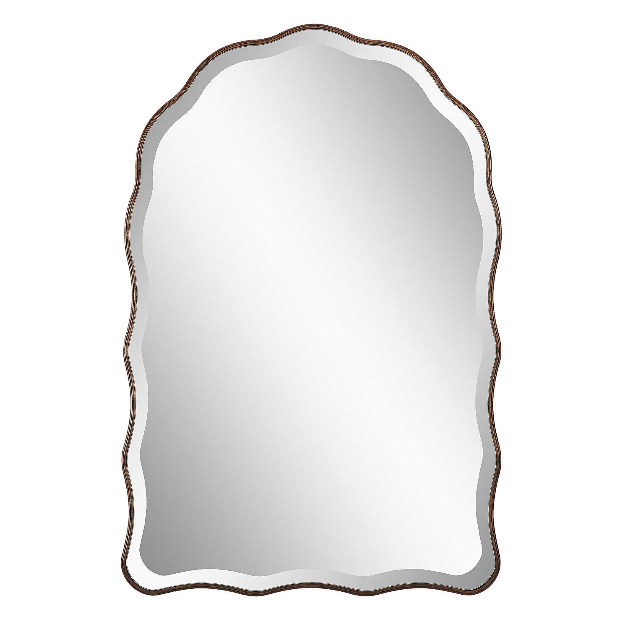 Modern Accents Scalloped Edges Mirror
