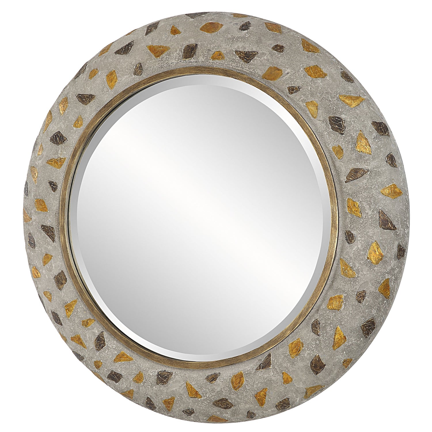 Uttermost Copper Terrazzo Round Mirror Clearance