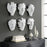Uttermost Self-Portrait White Mask Wall Décor - Set of 6