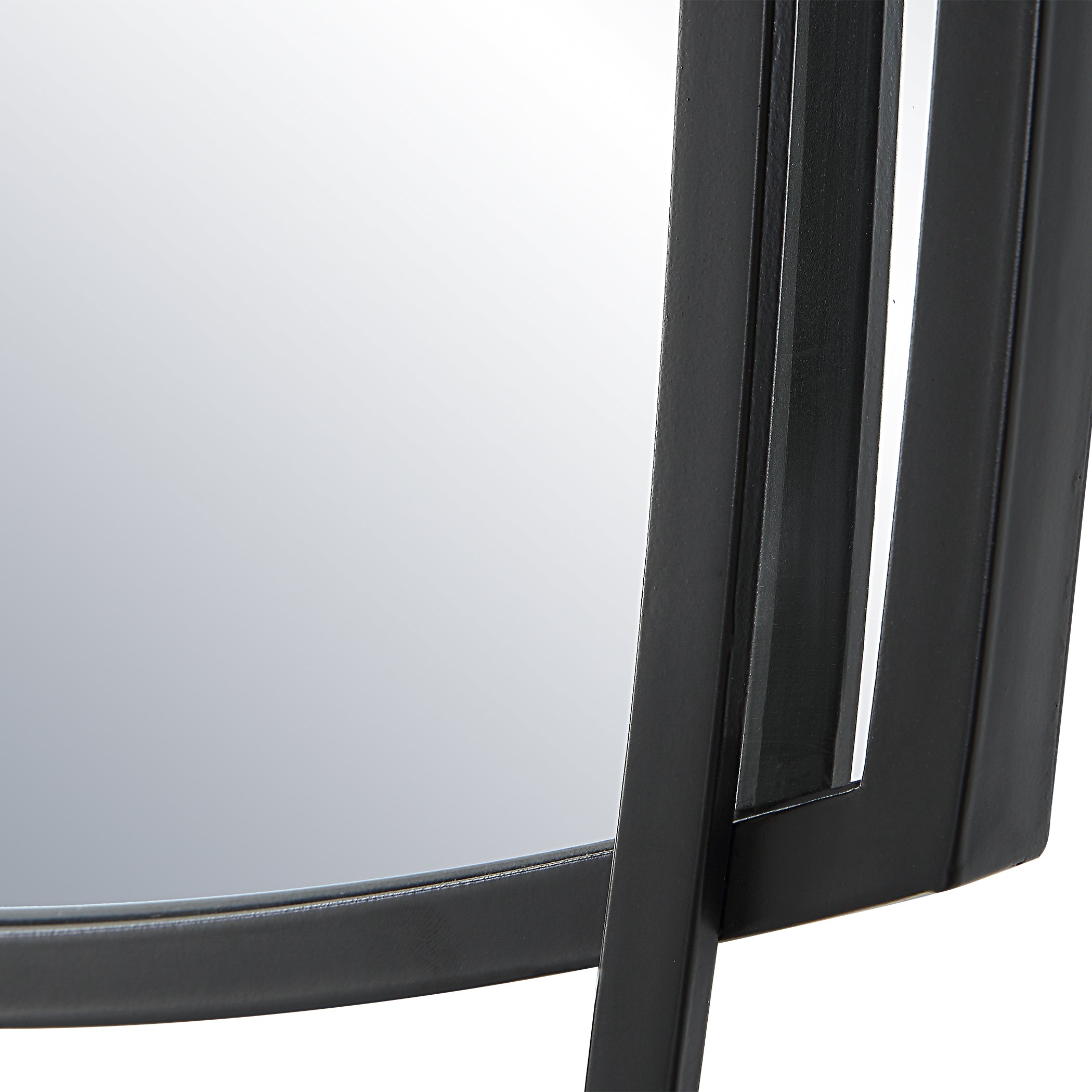 Modern Accents Curved Metal Frame Arched Mirror