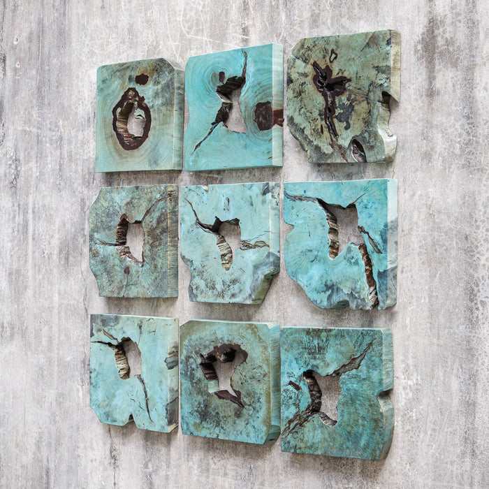 Uttermost Bahati Wood Wall Decor - Set of 9