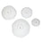 Uttermost Lucky Coins White Metal Wall Bowls - Set of 4