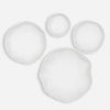Uttermost Lucky Coins White Metal Wall Bowls - Set of 4