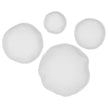 Uttermost Lucky Coins White Metal Wall Bowls - Set of 4