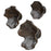Uttermost Two Wood Wall Decor In Mocha - Set of 3