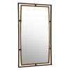 Modern Accents Rectangular Dual Metal Framed Mirror