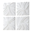 Uttermost Snowdrift Scultped White Wall Decor - Set of 4