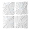 Uttermost Snowdrift Scultped White Wall Decor - Set of 4