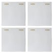 Uttermost Snowdrift Scultped White Wall Decor - Set of 4
