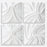 Uttermost Snowdrift Scultped White Wall Decor - Set of 4