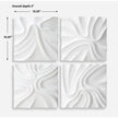Uttermost Snowdrift Scultped White Wall Decor - Set of 4